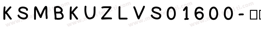 KSMBKUZLVS0 16 00字体转换